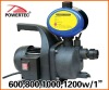 600/800/1000/1200W 1" electric water pump