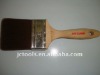 655#Black synthetic fiber and Beech Handle Paint Brush