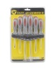 6PCS SCREWDRIVER SET W/ RUBBER HANDLE