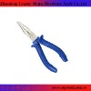 6inch long nose plier tool with green color grip