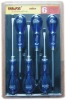 6pcs Carbon Steel Chrome Finished Screwdriver Set