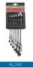 6pcs Flexible Ratchet Combination Wrench Set