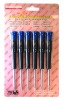 6pcs mobile mini carbonsteel screwdriver set