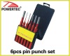 6pcs pin punch set