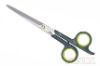 7" Dark Grey Plastic Grip Hairdresser Shears