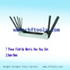 7 Piece Fold-Up Metric Hex Key Set