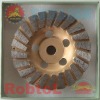 7'' Straight Turbo Diamond Grinding Cup Wheel with M-14 Adapter for long life grinding general material --GEAZ