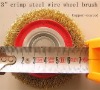 75mm(3")crimp steel wire wheel Brush