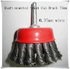 75mm shaft-mount Twist Steel Wire Cup Brush