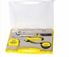 7pcs transparent plastic case tool set