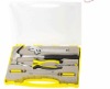 7pcs transparent plastic case tool set