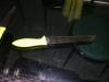 8.4" Pom.bone.wood handle utility knife/combat knife/cuter knife
