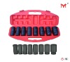8 Piece 3/4" SAE Deep Wall Impact Socket Set,