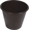 8" Plastic Flat Bottom Foral bucket