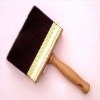 80% top balck double boiled bristle ceiling brush with wooden handle