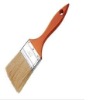 80% top pure white boiled bristle paint brush and colored wooden handle HJFPB63321