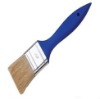 80% top pure white boiled bristle paint brush with darl blue plastic handle