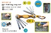 8pc folding torx hex key set with led light