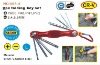 8pc folding torx hex key set with led light