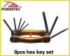 8pcs hex key set