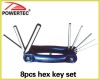 8pcs hex key set
