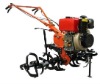 9.0HP portable diesel rotary tiller/farm cultivator with recoil start