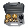 9 PCS Bi-metal Hole Saw Set with Golden Color