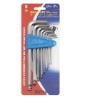 9Pcs English (ball point) plate nickel hex-key Set