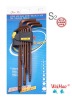 9pcs bronze in Metric Long Ball Hex Wrench
