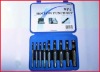 9pcs double blister hollow punch set, metal punch, punching, leather working, precision machining parts