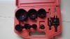 9pcs hole saw set in blow foan case