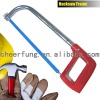 ADJUSTABLE HACKSAW FRAME WITH OVAL TUBE AND PLASTIC HANDLE