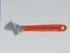 ADJUSTABLE WRENCH WITH DIPPED PVC HANDLE