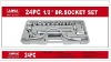 AIWA Brand 1/2" 24pcs Below case Set Socket Wrench