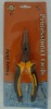 AMERICAN TYPE LONG NOSE PLIER WITH YELLOW & BLACK HANDLE