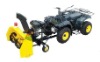 ATV snow removal machine