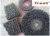 Abrasive brush for marble granite antique effect