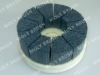 Abrasive nylon disc brush for cleaning,polishing,deburring