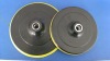 Abrasive rubber backing pad