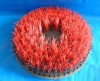 Abrasive steel wire brush