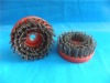 Abrasive steel wire brush(circle with screw)