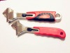 Adjustable wrench with TPR handle