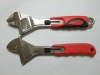 Adjustable wrench with TPR handle