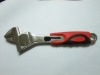 Adjustable wrench with TPR handle