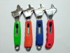 Adjustable wrench with TPR handle