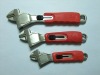 Adjustable wrench with TPR handle