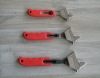 Adjustable wrench with TPR handle