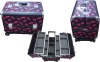 Aluminum cosmetic Case with trolley wheel
