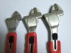 Aluminum handle offset Pipe Wrench