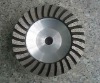 Aluminum turbo diamond grinding cup wheel